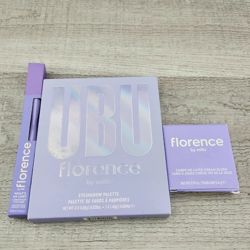 Florence By Mills Makeup Set of 3 pieces New
